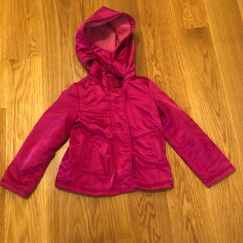 Pink Jacket w/ Detachable Hood GapKids Size 4-5